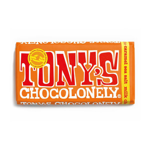 Tonys Chocolonely: Tony's Chocolonely 180g Milk Chocolate Caramel Sea Salt