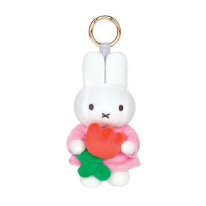 Miffy: Miffy Plush Keyring with Tulip