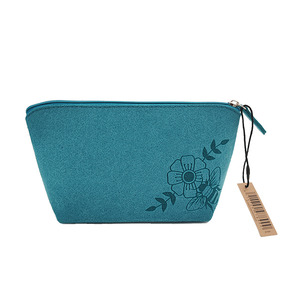 Felt: Felt Cosmetic Bag Bee NZ Blue