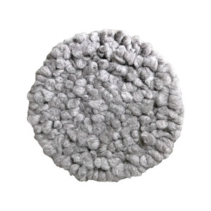 Felt: Misery Guts Tush Cush Shaggy Cushion Light Grey