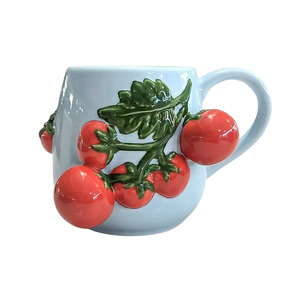Mugs 1: Ceramic Tomato Mug Blue