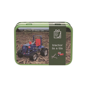 Wooden And Tin Toys: Gift In A Tin Tractor