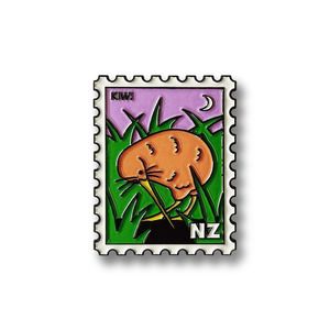 Vintage Retro: 100% NZ Collectable Stamp Magnet Kiwi