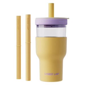Drink Bottles: Chako Lab Dual layer Tumbler Yellow Purple