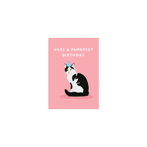 Popular Brands: Iko Iko Mini Card Animal Pun Purrfect