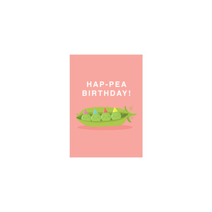 Iko Iko Mini Card Cutie Food Pun Pea