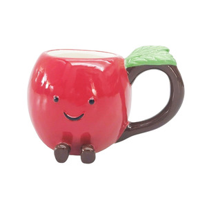 Mugs 1: Ceramic Annie Apple Friends Mug Red