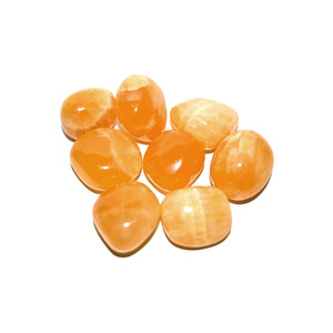Mini Tumbled Gemstone Orange Calcite
