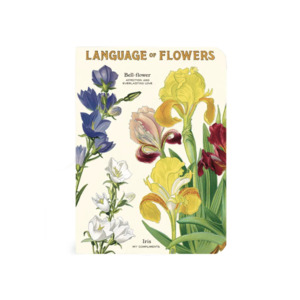Popular Brands: Cavallini Mini Notebook Language of Flowers Graph