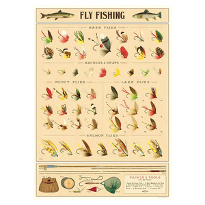 Popular Brands: Cavallini Vintage Poster Fly Fishing