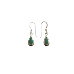 Iko Iko Earrings Teardrop Turquoise Silver