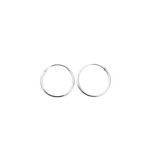 Earrings: Iko Iko Earrings Sleepers 18mm Silver