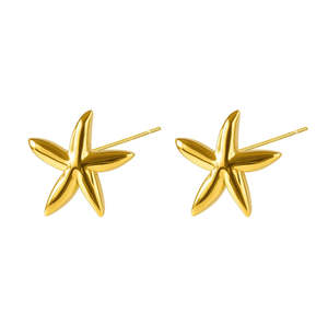 Iko Iko Studs Pretty Starfish Gold
