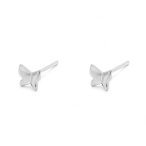 Iko Iko Studs Simple Butterly Silver