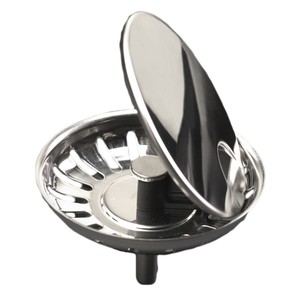 Eclipse waste cover – Chrome AW116 – Ikon Commercial