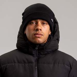 Accessories: Merino Pip 10" Beanie BLACK BLACK