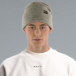 Accessories: Merino Pip 10" Beanie GREY MARLE GREY MARLE