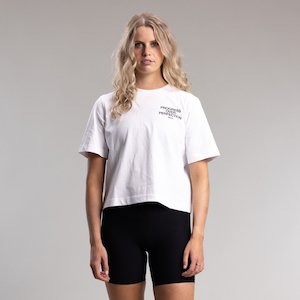 Womens Tops: Progress Relaxed Tee Women's WHITE
