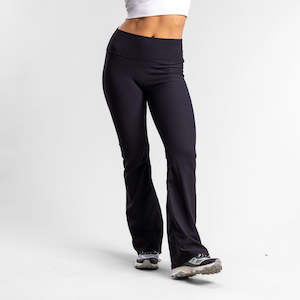 Womens Shorts Pants: Agile Flared Legging Women's BLACK