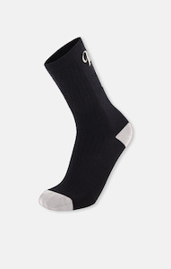 Accessories: Merino 8" Sock BLACK