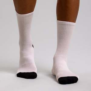 Socks: Capsize Crew 8" Sock - White