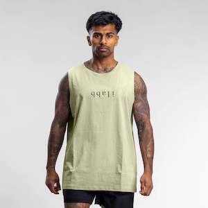 Mens Tanks: Capsize Space Block Tank Unisex Sage
