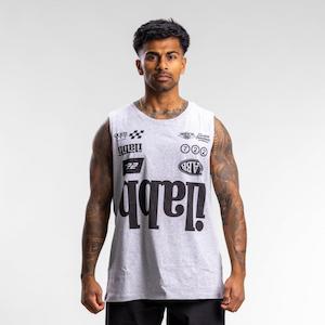 Mens Tanks: Race 2.0 Block Tank Unisex GREY MARLE