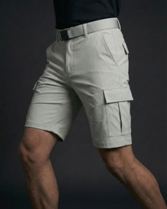 Jackets: Technical Cargo Short - Grey