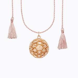 FLOWER OF LIFE Maternity Necklace on silk cord
