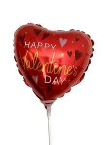 Add Ons: Red Sparkle Heart Valentines Day 9" Balloon