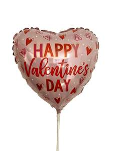 Pink Heart Valentines Day 9" Balloon