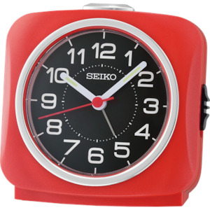 Seiko: Seiko Red Alarm Clock QHE194-R