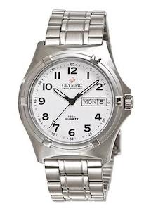 Olympic: OLYMPIC GENTS WHITE 12 FIGURE DIAL 28066S