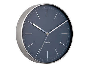 Clocks: Karlsson Minimal Wall Clock - Night Blue KA5732BL