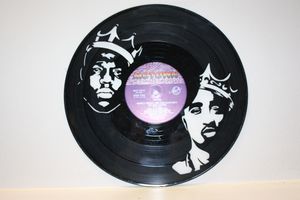 Vinyl Record Art: Biggie and Tupac
