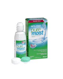 Contact Lens Care: Opti-Free PureMoist Multi-Purpose Contact Lens Solution - Travel Pack (90ml)