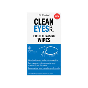 Lid And Lash Care: BioRevive CleanEyes - Eyelid Cleansing Wipes (30 pk)
