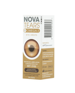 Eye Drops Ointments And Gels: NovaTears® + Omega-3 Lubricating Eye Drops (3ml)