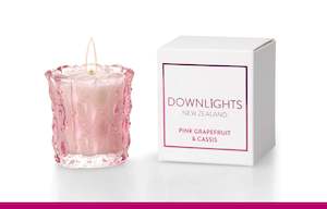Crystal Cut Candles: Mini Candle - Pink Grapefruit and Cassis