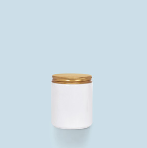 White Private Label White Glassware Candle - Illumina Candle Supplies