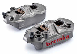 Brembo Front Brake Calipers: Brembo 108 mm radial cast caliper