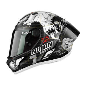 Nolan Xseries X-804 RS Ultra Carbon Full Face Helmet - Checa white