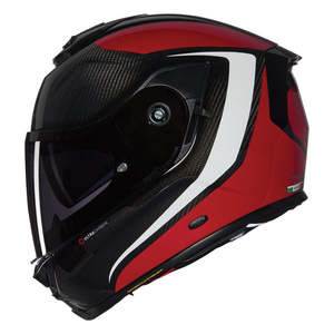 Nolan Xseries X903 Ultra Carbon Full Face Helmet - Intrigo white/black/red