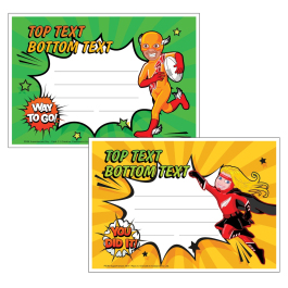 Superheroes Pack C Personalised Certificates