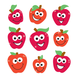 Sparkle Stickers: Sparkly Apples Stickers Teaching Supplies