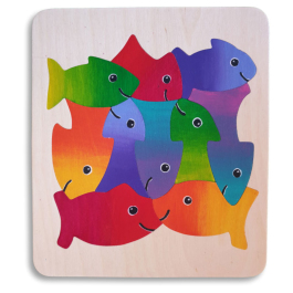 Puzzles: Ten Fish Wooden Puzzle