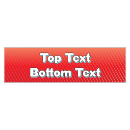 Red Vibe Personalised Banner Creative Classrooms