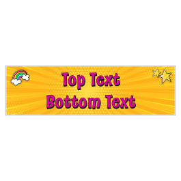 Pop Art Personalised Banner Creative Classrooms