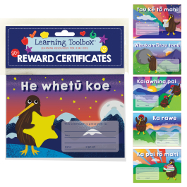 Te Reo Reward Certificate Variety Pack Awards