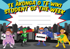 Products: Te Akonga o te Wiki Certificates Awards